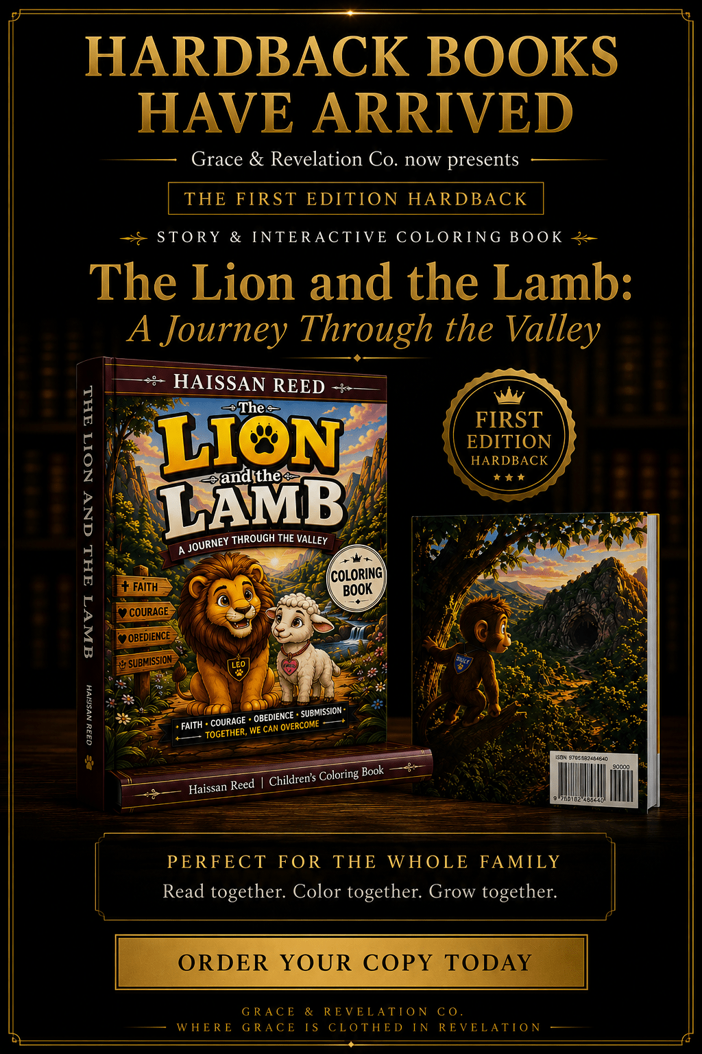 The Lion and the Lamb: A Journey Through the Valley — First Edition Hardback - Grace&Revelation